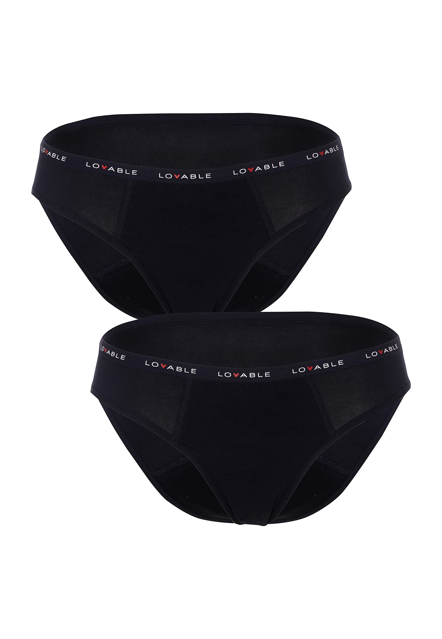 Lovable Slip da Ciclo Mestruale Flusso Medio Period Panties Bi-pack Donna x2