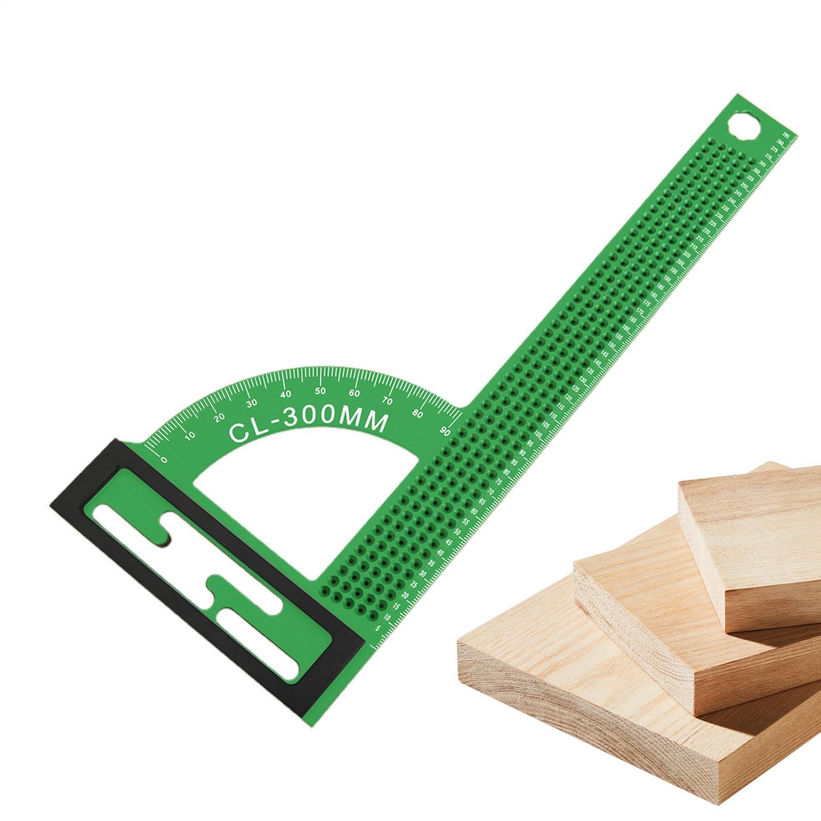 Kątownik stolarski Aluminiowy kątownik 30 cm z podziałką metryczną, kąt | Narzędzia do obróbki drewna do remontów domowych, budownictwa, montażu drzwi i okien, skrzynek, szuflad, szafek i