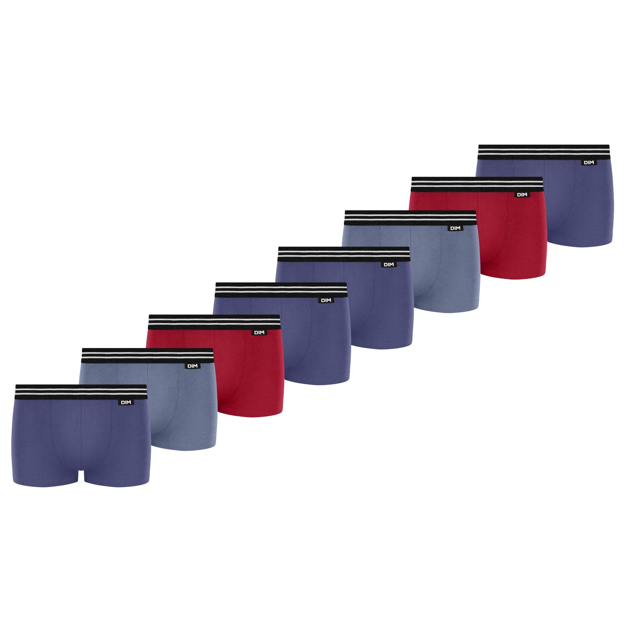 Dim Lot de Boxers Ecodim Confort et qualité pour Garçon x8