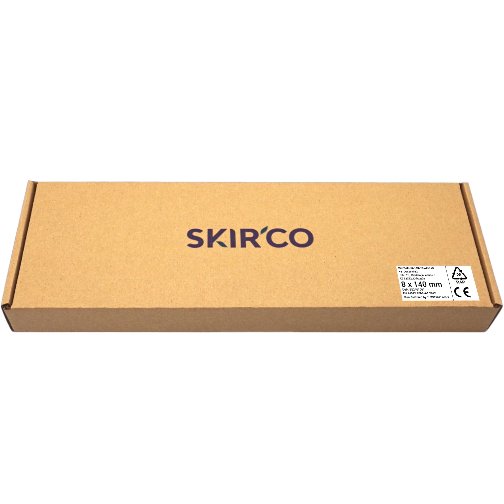 SKIR'CO (40 piezas) DIN 571 Tornillos hexagonales de acero galvanizado para madera M8 x 140 mm, tornillos de coach, tornillos hexagonales, pernos de retardo (con broca hexagonal magnética)