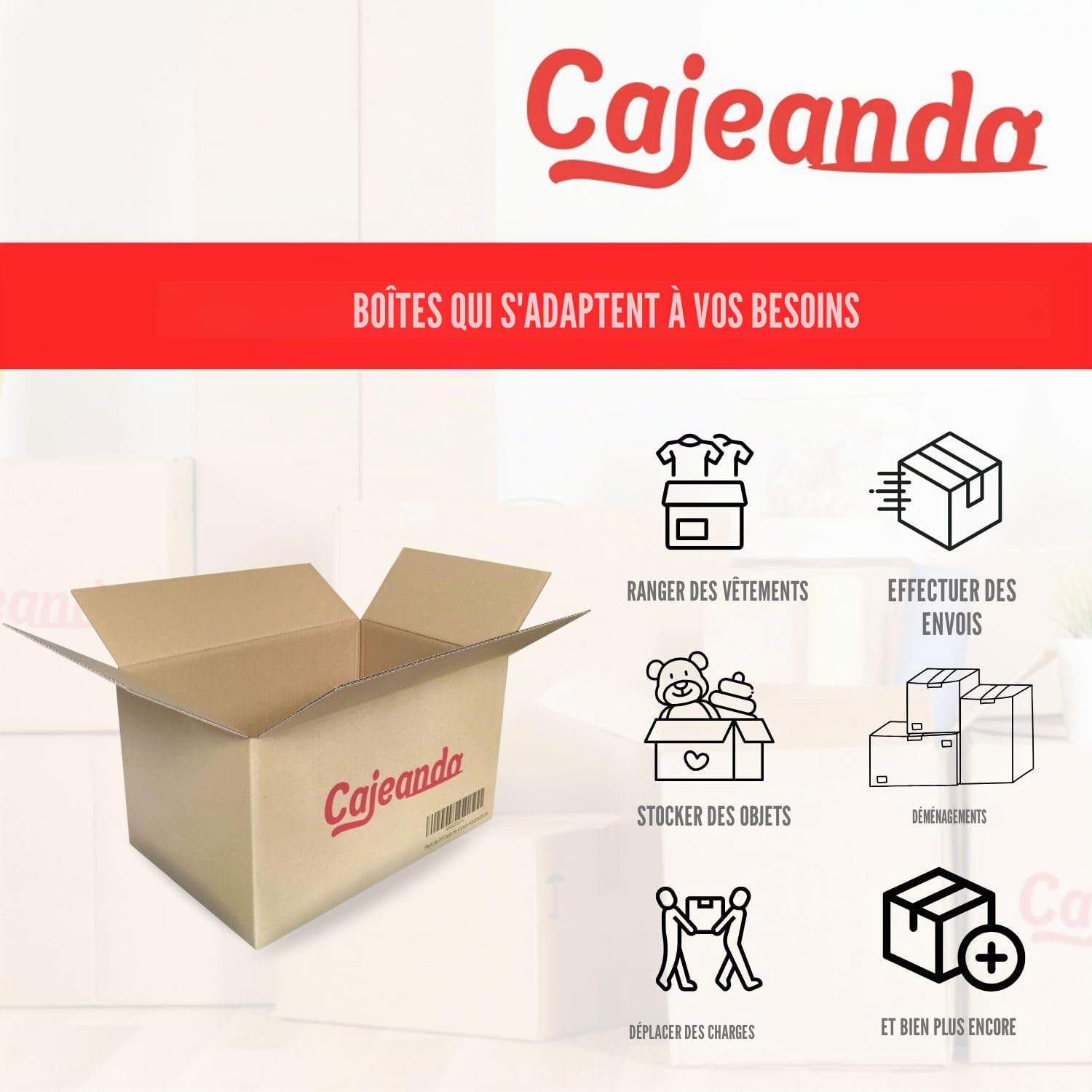 Lot 50 boîtes en carton auto-montables Taille 17,5 x 9 x 4 cm Marron et microcanal Smartphones Appareils électroniques Fabriqué en Espagne
