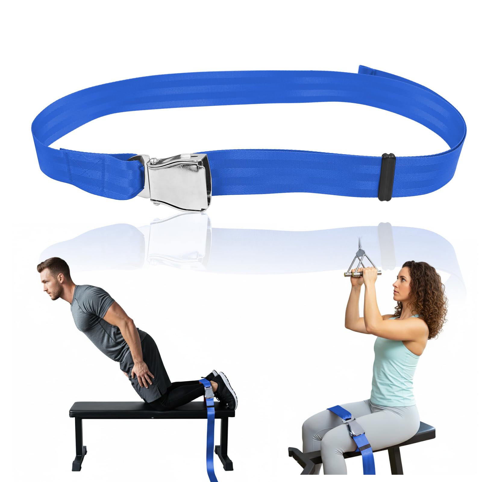 J Bryant Adjustable Nordic Curl Strap with Fast Release Buckle – Hamstring Curl & Leg Extension Support for Home or Gym Training