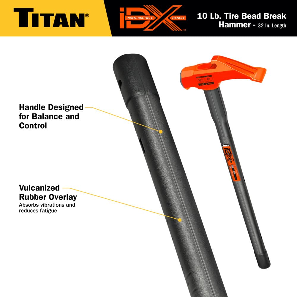 Amazon.com: Titan iDX 63610 10lb Tire Bead Breaker Hammer with 32