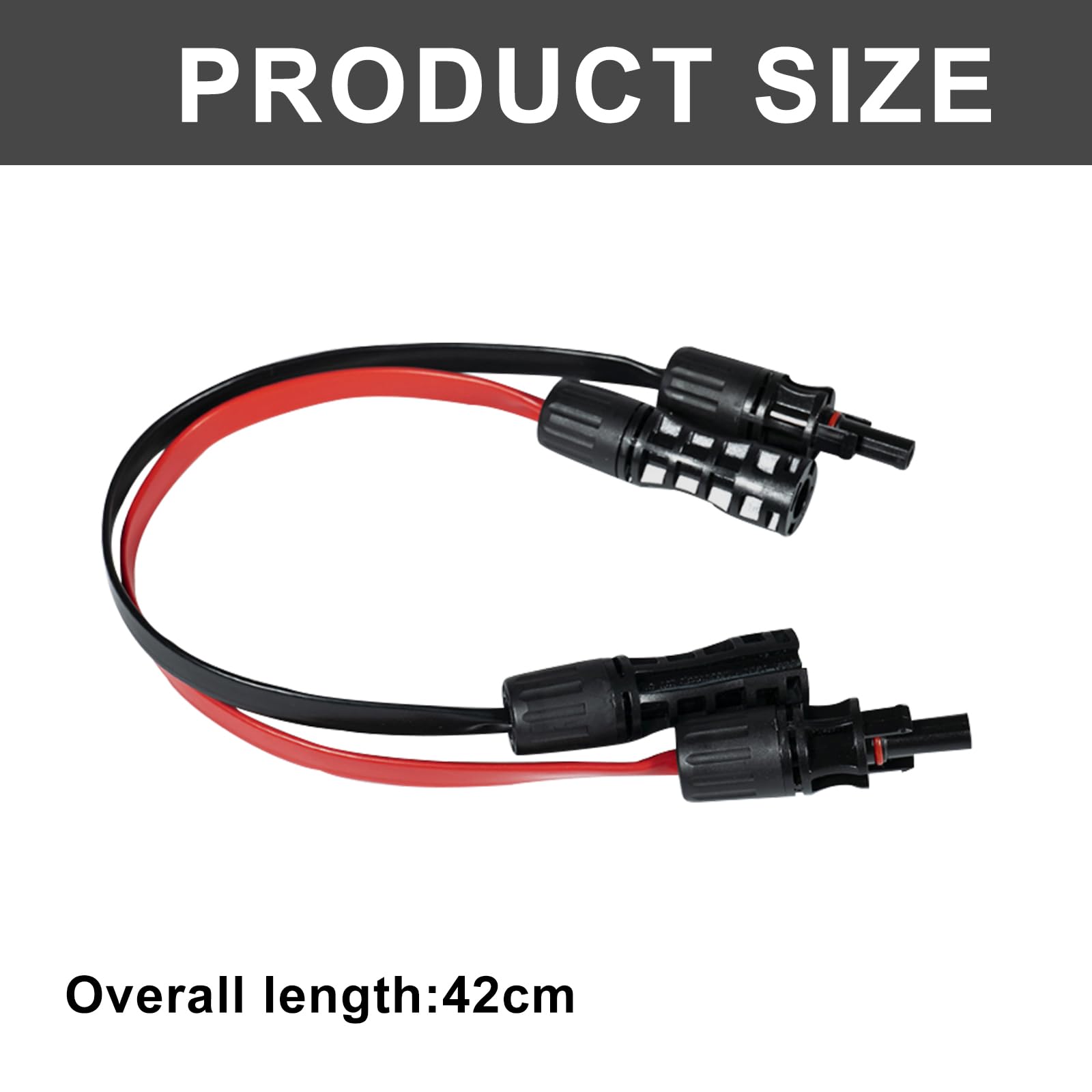 Nizirioo MC-4 Passe-fenêtre flexible : 2 passe-fenêtre flexibles MC-4, compatible MC-4, passe de fenêtre pour centrale électrique de balcon (1500 V)