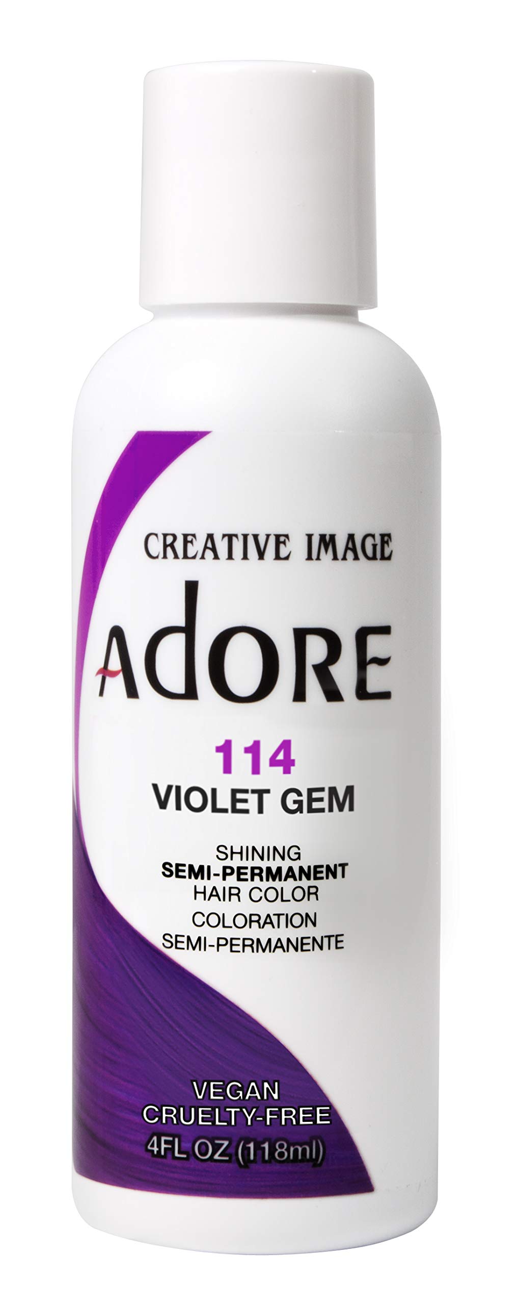 Semi-Permanent Haircolor #114 Violet Gem 4 Ounce (118ml) (6 Pack)