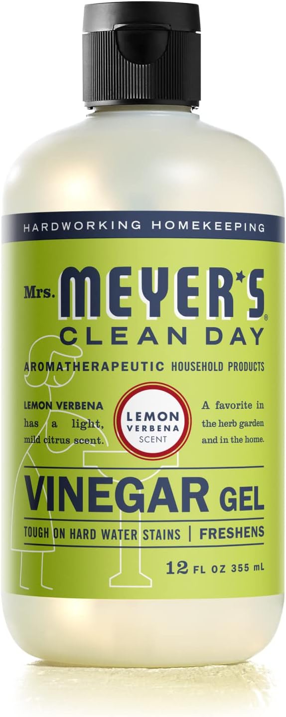 MRS. MEYER'S Clean Day Vinegar Gel Cleaner, Lemon Verbena (12 Fl Oz, Pack of 1)