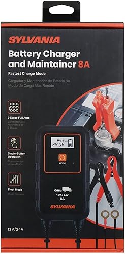 Miniatura 2 de SYLVANIA - Cargador inteligente - Cargador de batería de coche portátil y resistente - Facilita la carga de la batería de tu coche - Uso como