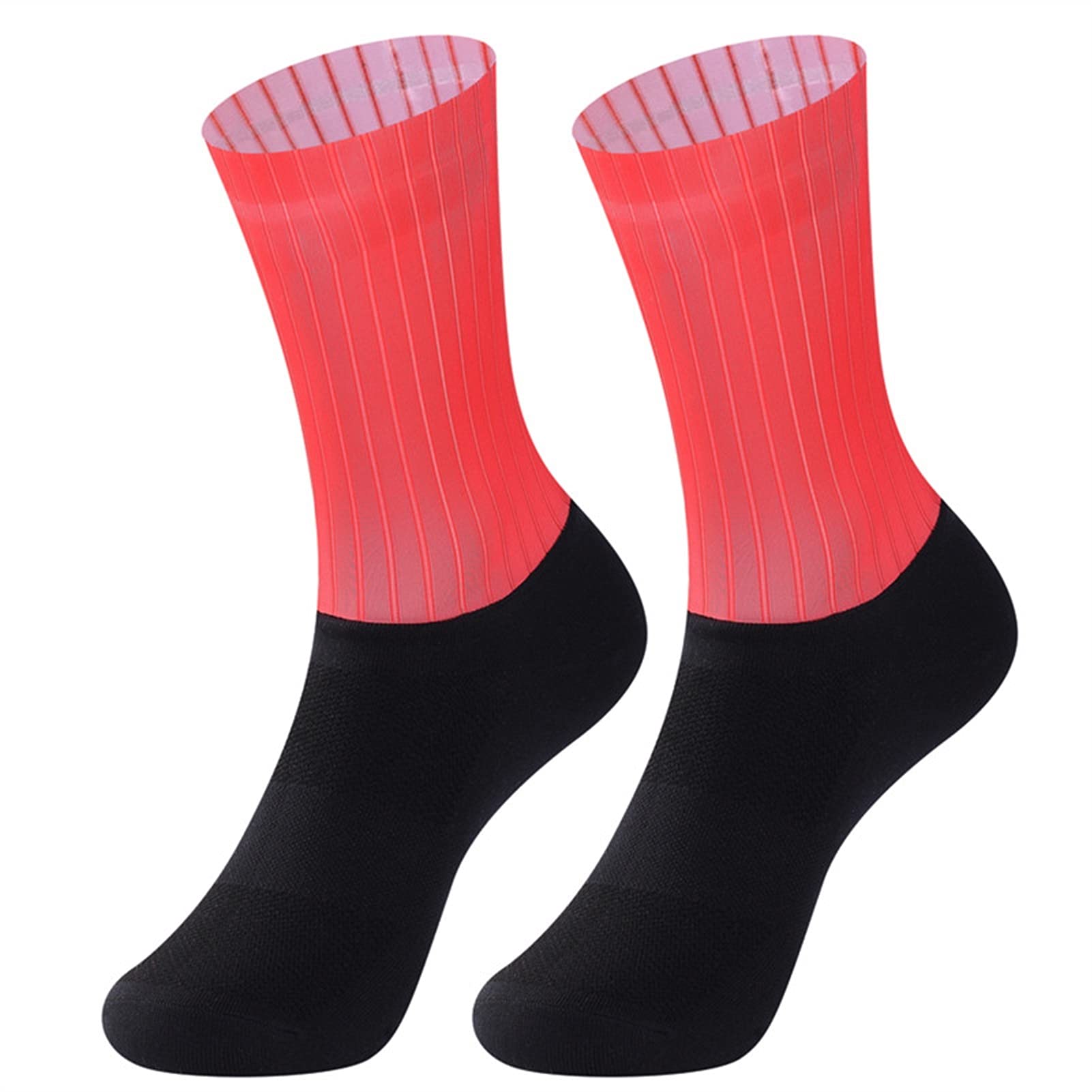 Calcetines sin Fisuras Antideslizante Ciclismo Calcetines de Bicicleta Calcetines al Aire Libre Carreras de Bicicleta compresión Deporte Calcetines Corriendo Calcetines