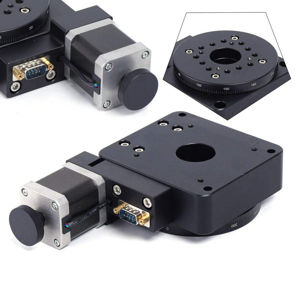 HT03RA100 Rotating Platform Electric Rotating Machine,Industrial Automation 360° Precision Electric Optical Rotating Platform 100mm