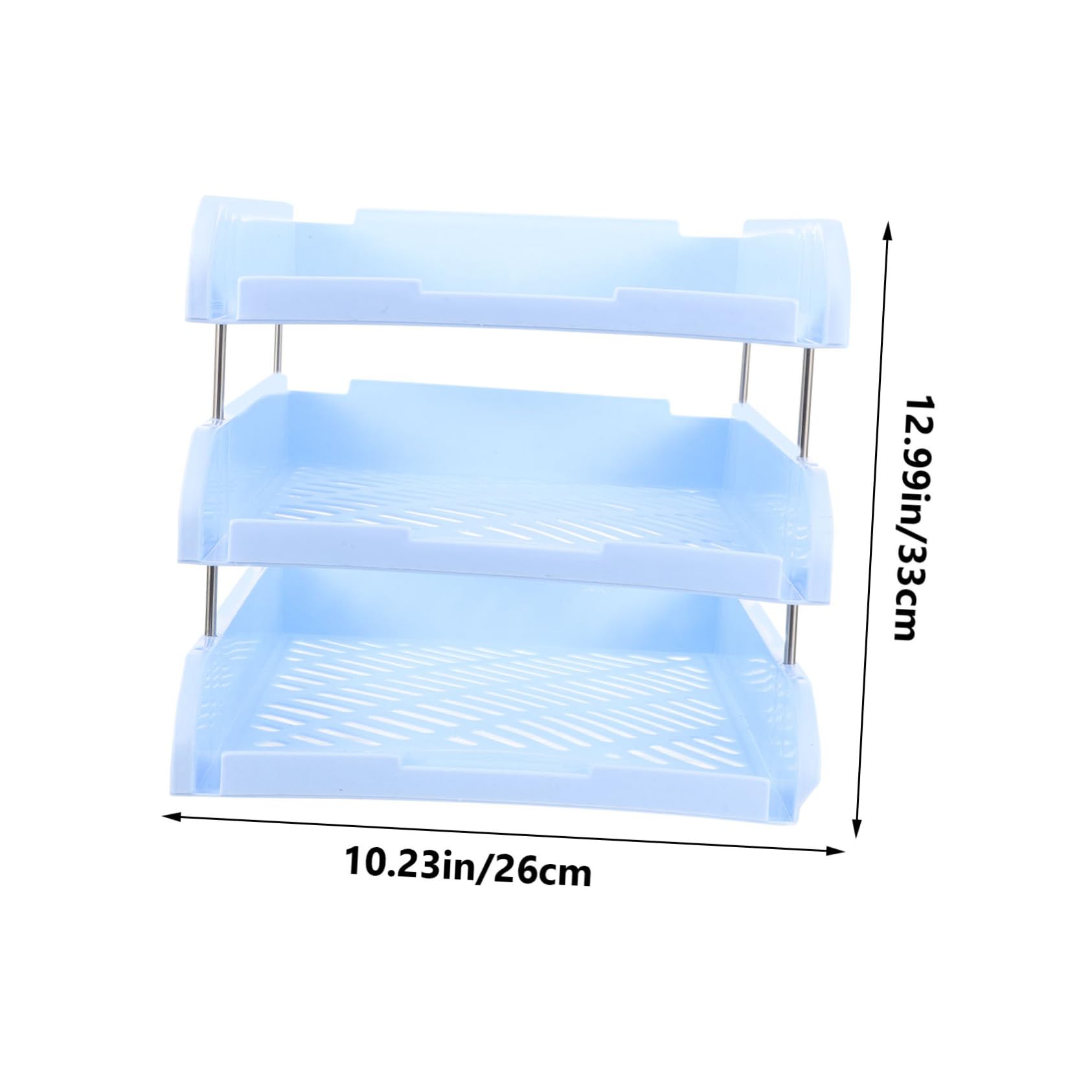 VILLCASE Multi Desk File Organizer Document Holder Rack for Office and Home Stackable Paper Tray for Efficient Storage and Easy Access to Files and Letters