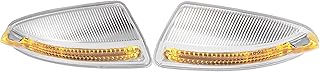 X AUTOHAUX Pair Fit for Mercedes Benz W204 C Class C250 C300 C350 C63 Right Left Side Door Wing Mirror Turn Signal Indicator LED Light OE# 2048200821 2048200721