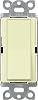 Lutron Claro 15 Amp Single-Pole Rocker Switch with Locator Light، CA-1PSNL-AL، Almond