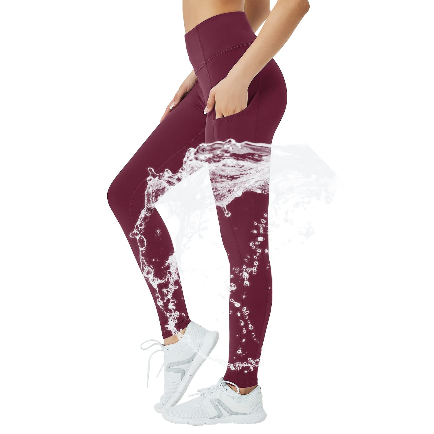 Umstandsleggings Mit Fleece-Futter - Warme Schwangerschaftshose Mit Taschen