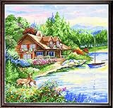 Tobin 11114-13 Lakeside Cabin Counted Cross Stitch Kit-15
