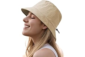 Lightweight Bucket Sun Hat for Women and Men - UPF 50+, Quick-Drying, Waterproof