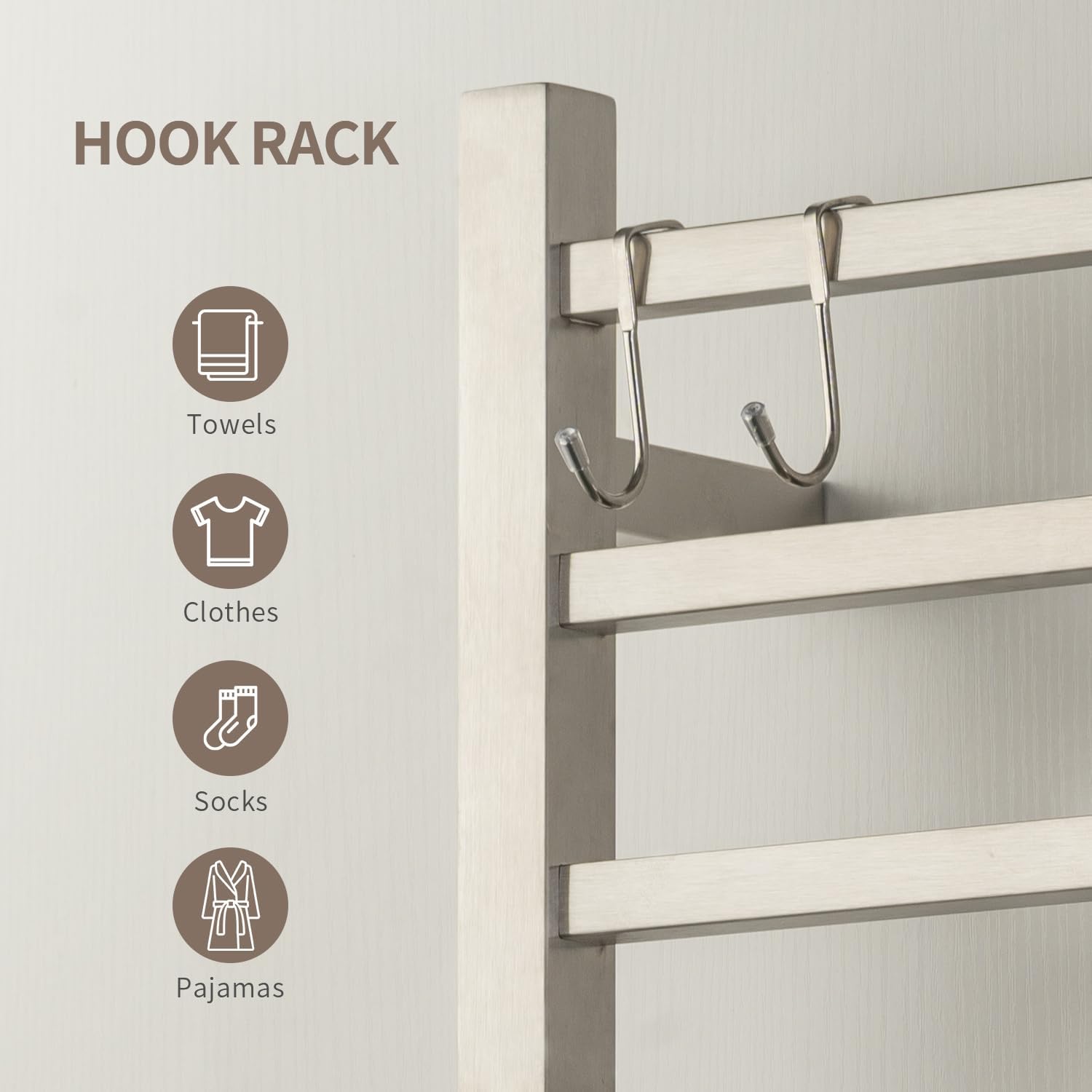 Wall Mounted Towel Warmer Square 10 Bars with Plug-in and Hardwired Options 3 Working Modes Brushed Stainless Steel 21" W 34" H