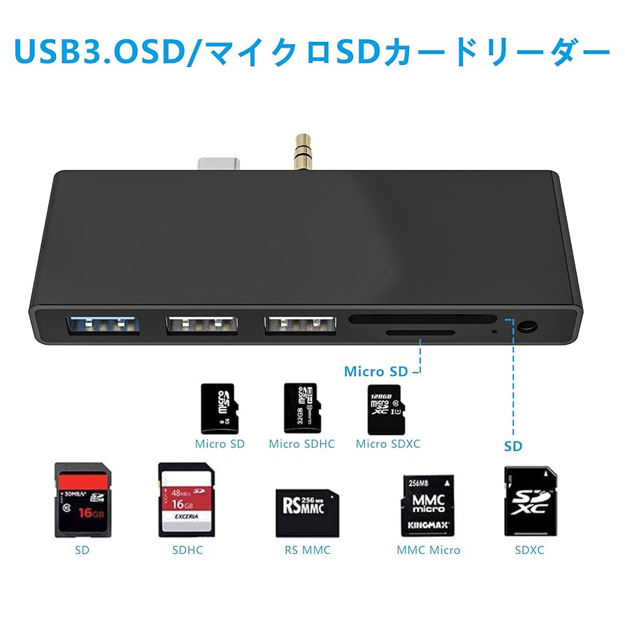Amazon | Surface Go/Surface Go2/Surface Go3 専用 USB 3.0