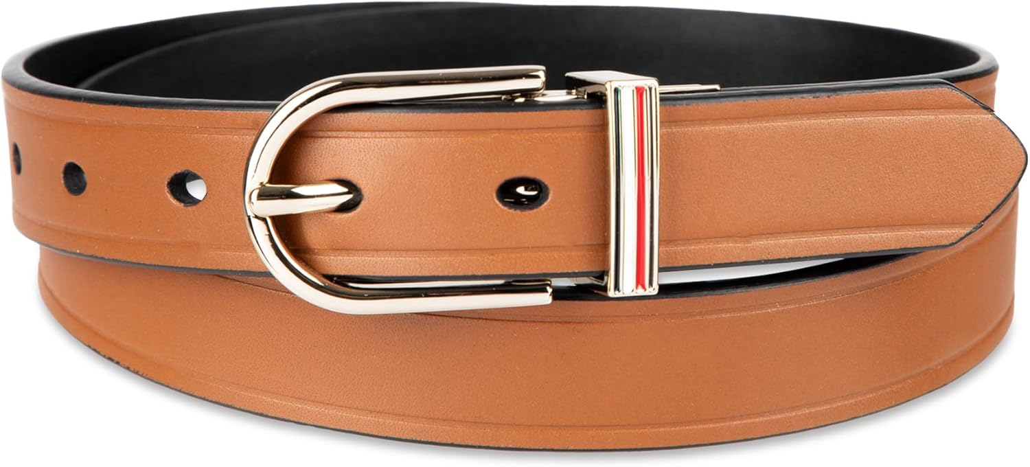 Tommy Hilfiger womens Two-in-one Reversible Slim Width Casual Leather Belt for Jeans, Trousers and Dresses - Image 2