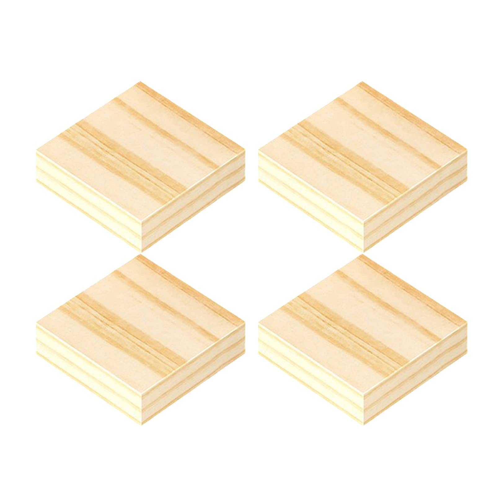 Zcru004 50X50mm Furniture Riser Lifter Wooden Furniture Feet Lifts Storage Lift Bed Risers Furniture Riser Heavy Duty Furniture Lifts Wood Risers For Sofa Table And Chair,4 Pieces (50Mm)