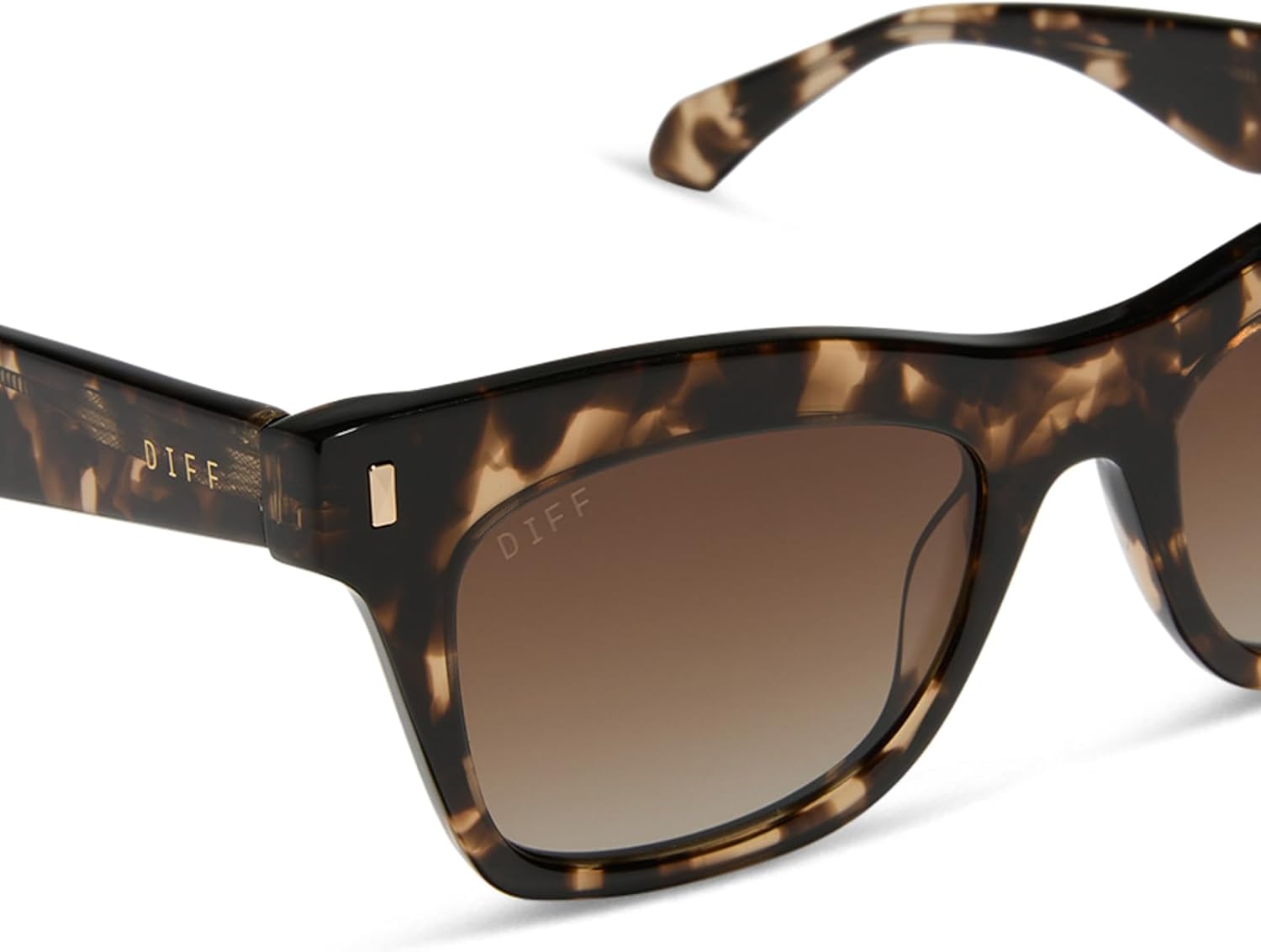 DIFF Bradley Designer Oversized Rectangular Sunglasses for Women and Men | Fashionable & Trendy Style | 100% UV Protection - Image 5