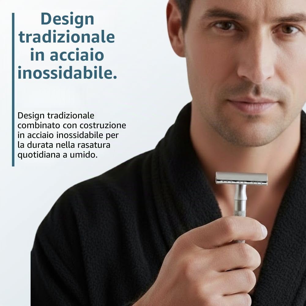Merkur rasoio di sicurezza 23 acciaio inox