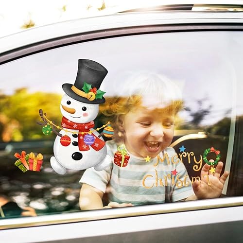 Miniatura 3 de Adhesivo de Navidad para asiento de inodoro, calcomanías de Navidad para tapa de inodoro, muñeco de nieve de Navidad, calcomanía autoadhesiva para