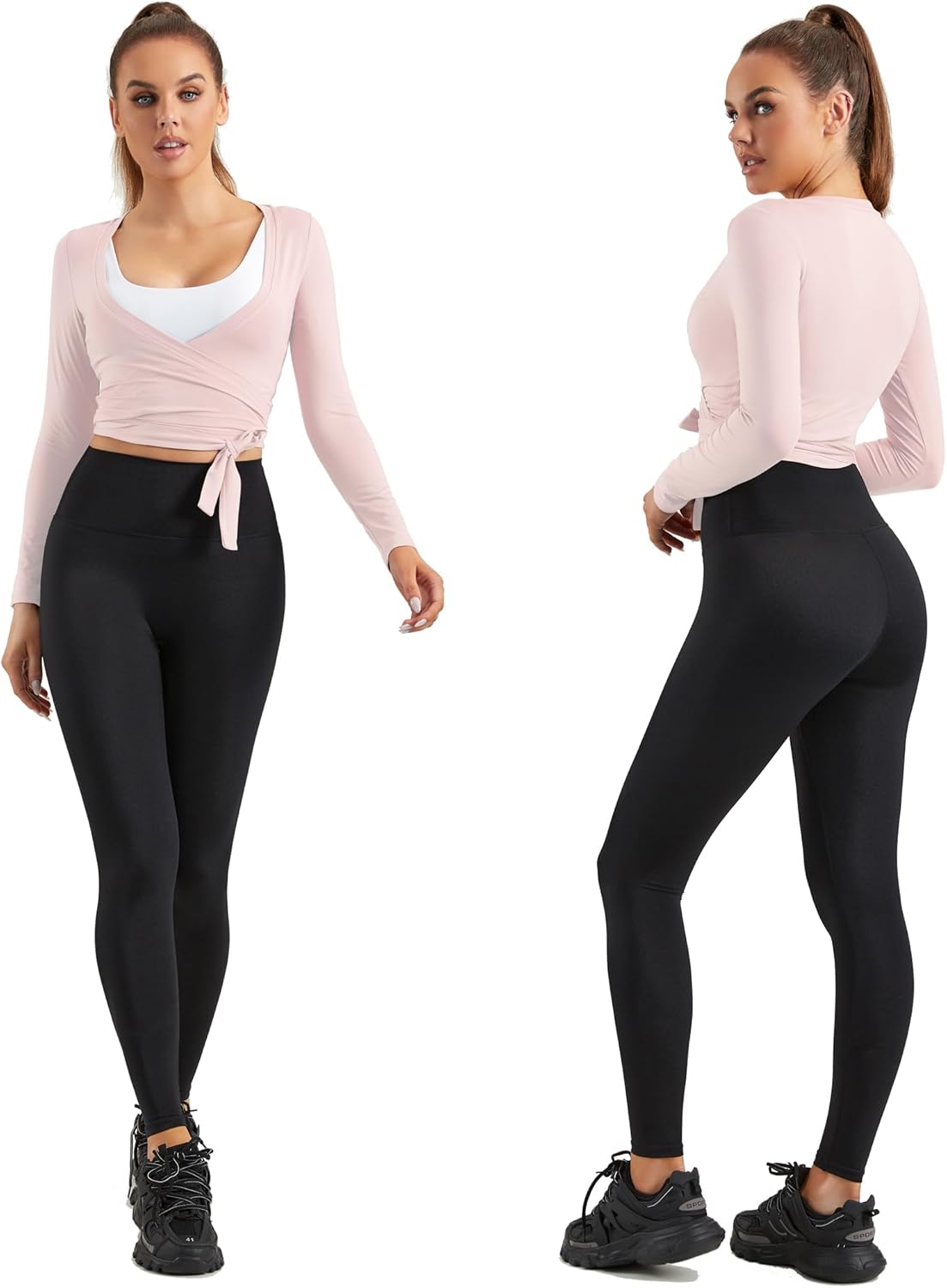 Women Tie Front Shrug Long Sleeve Bolero Cardigan Lightweight Casual Tops - Image 5