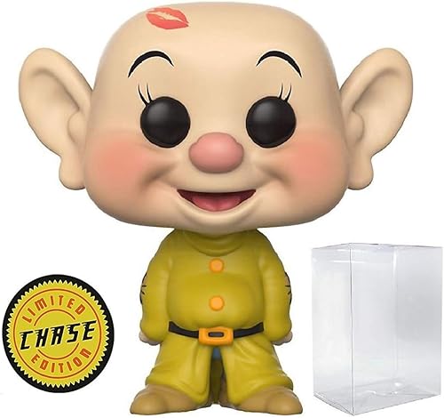 Miniatura 6 de Disney: Blancanieves y los siete enanos - Dopey edición limitada Chase Funko Pop! Figura de vinilo (incluye funda protectora compatible con Pop Box)