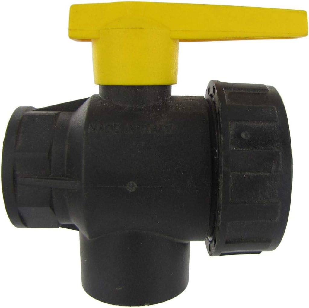 Three-Way Polypropylene Ball Valve Arag 3/4-Inch