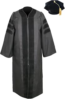Classic Doctoral Graduation Tam & Gown - Academic Regalia