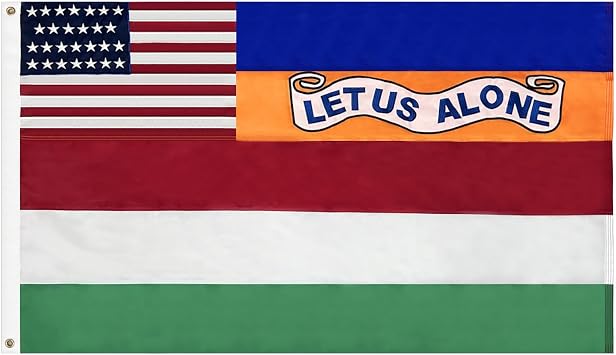Bradford Florida Flag LET US ALONE Original Florida Flags 3x5 ft, Embroidered First Governor FL LET US ALONE State Flags with 2 Brass Grommets Heavy Duty for Outside