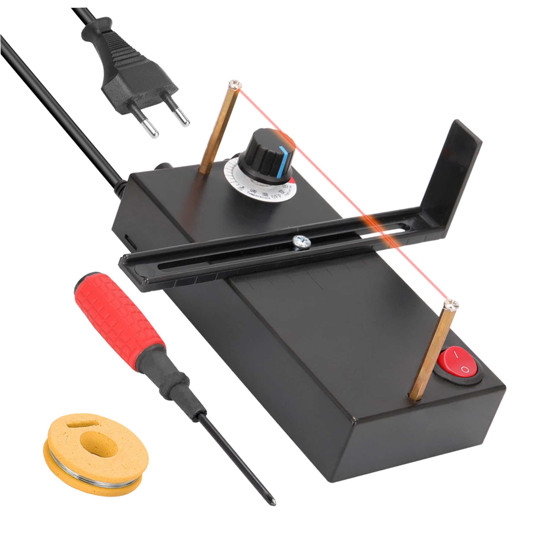 Kit de máquina de corte de cinta Máquina de cinta de calor térmico con destornillador para cuerdas de cuerda eléctrica Ropas de banda de nylon