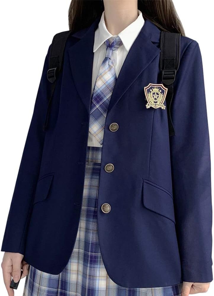ブレザー スクール ブレザー女の子 Jk制服 女子高生制服 フォーマル 入学式 国際ブランド スーツ 女子高生 M ネイビー 卒業式