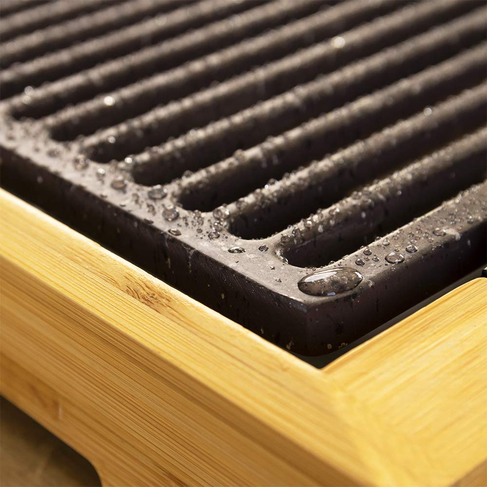 Cecotec Griddle Electric Tasty&Grill 2000 Bamboo LineStone. Moc 2000 W, Struktura bambusowa, Regulowany termostat, Powierzchnia grillowa, Powłoka RockStone, Możliwość mycia w zmywarce.