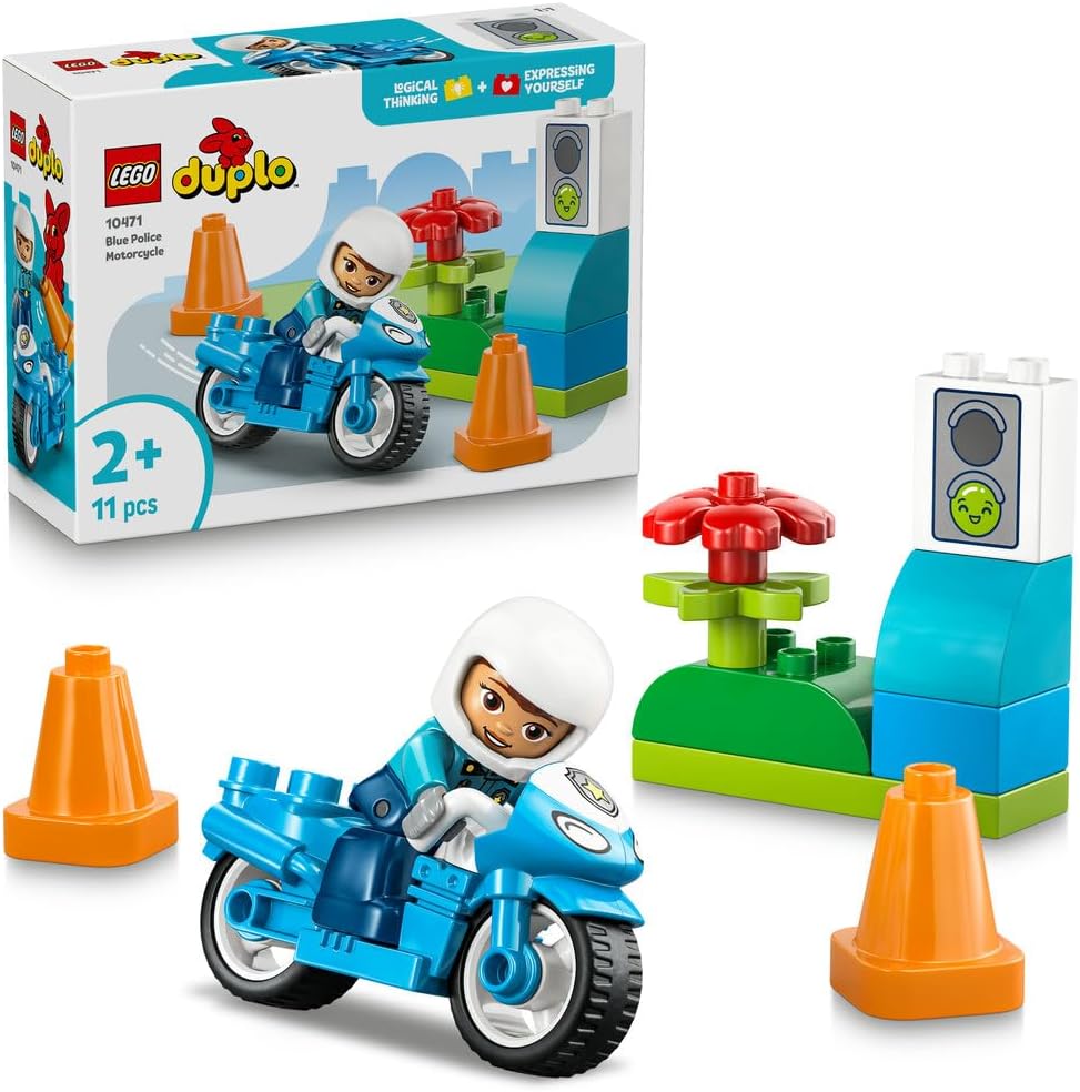 LEGO DUPLO Niebieski motocykl policyjny 10471