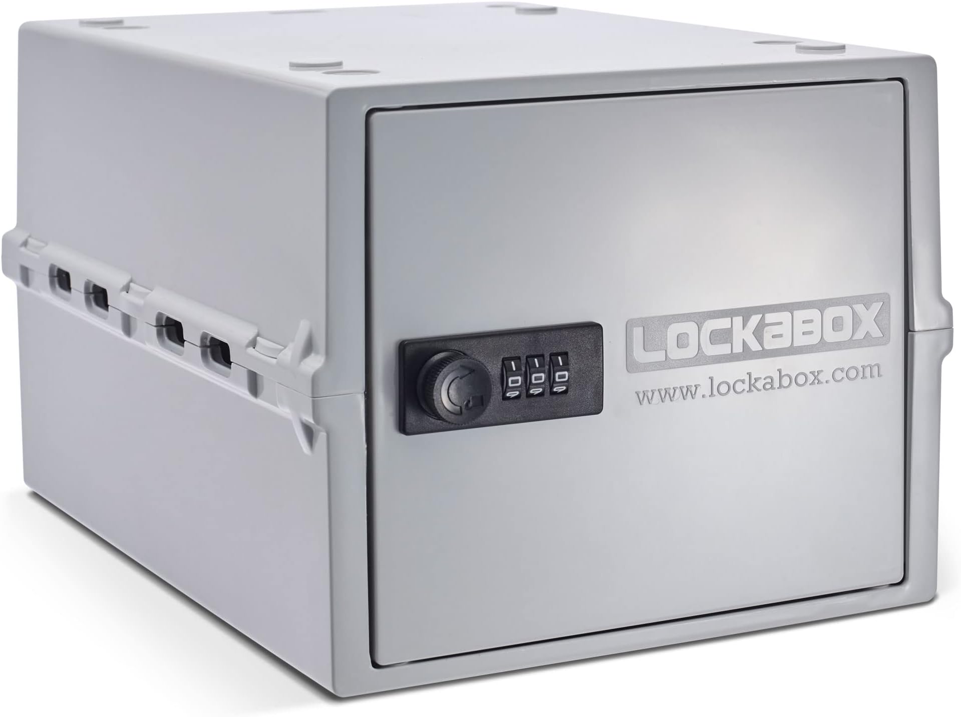 Lockabox One™ | Premium Lockable Medicine Box (10L) | Lightweight & Hygienic Medicine Lock Box | Made In Britain | External Size 31 x 21 x 17 cm (Opal White)
