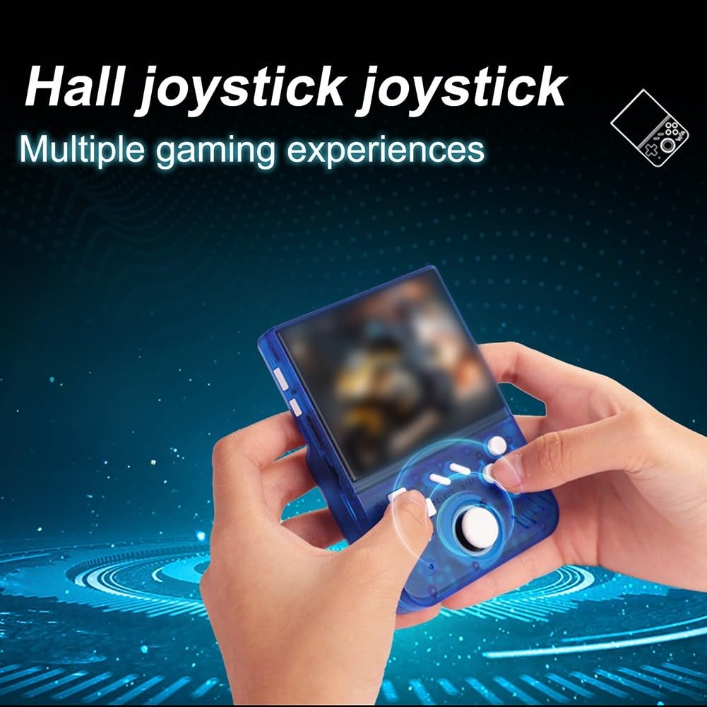Consola de juegos portátil retro de mano con pantalla de 35 pulgadas y joystick 3D, memoria expandible, diseño compacto para viajes y juegos (D)