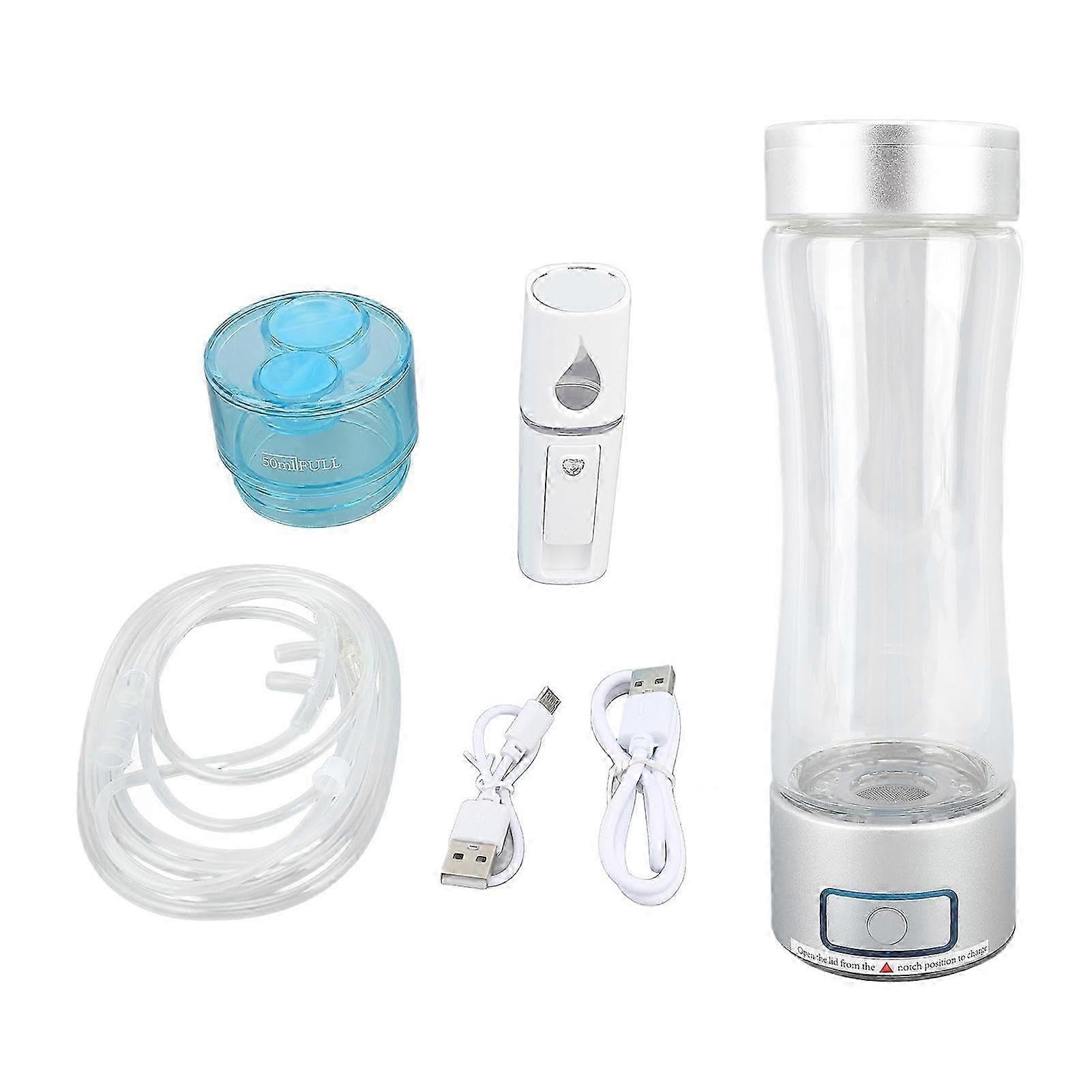 JOYHAPPST Hydrogen Water Bottle Generator Portable 280ml Smart Hydrogen Water Ionizer Machine