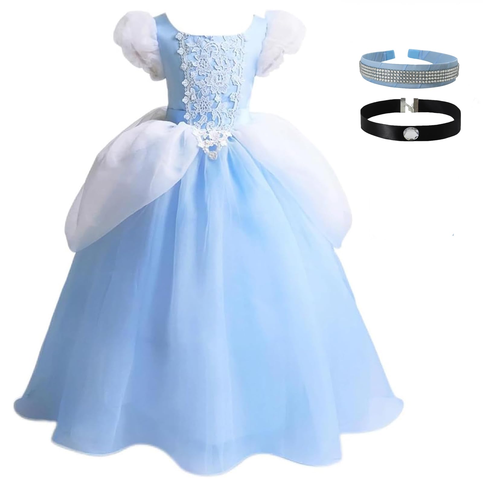 Costume da Cenerentola da principessa Cenerentola, per Halloween, feste in maschera, cosplay