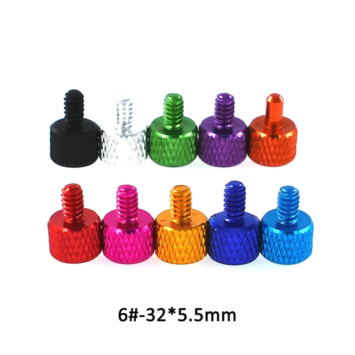 Amazon.co.jp: 手回しねじ 10 個 M3/6-32/M4 アルミニウム合金ローレットつまみネジコンピュータケースサイドパネルハードディスク 手ネジ金属加工用 ノブねじ : パソコン・周辺機器 5個 カラーつまみネジ UNC 6#-32 5/5.5/6/10/12//16/20mm アルミ合金 ローレット手締めボルト コンピ