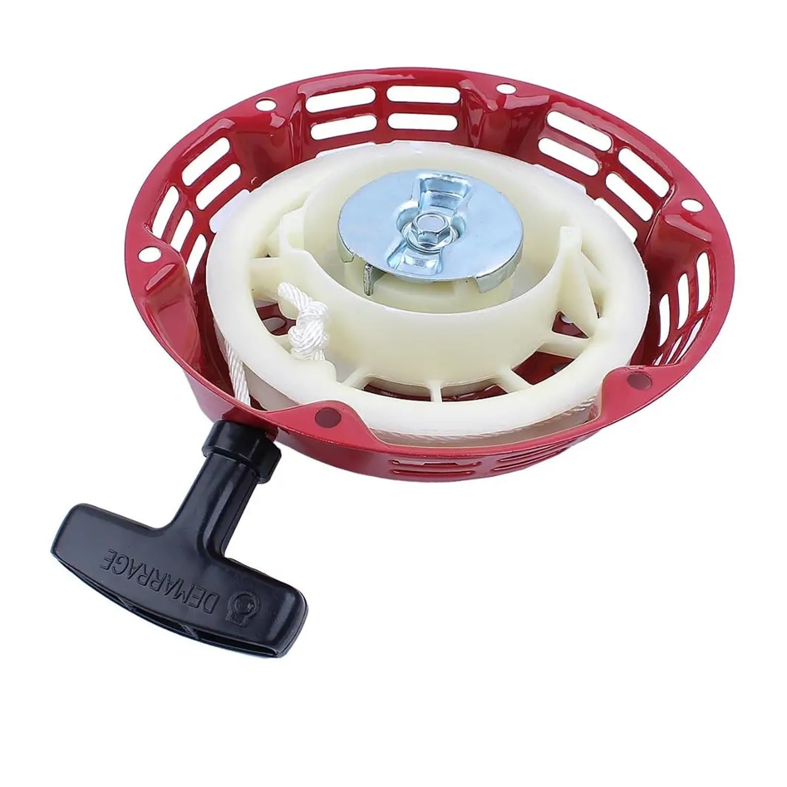 Lanceur GX120 rouge avec boîtier en métal résistant pour moteur de 5,5 CV