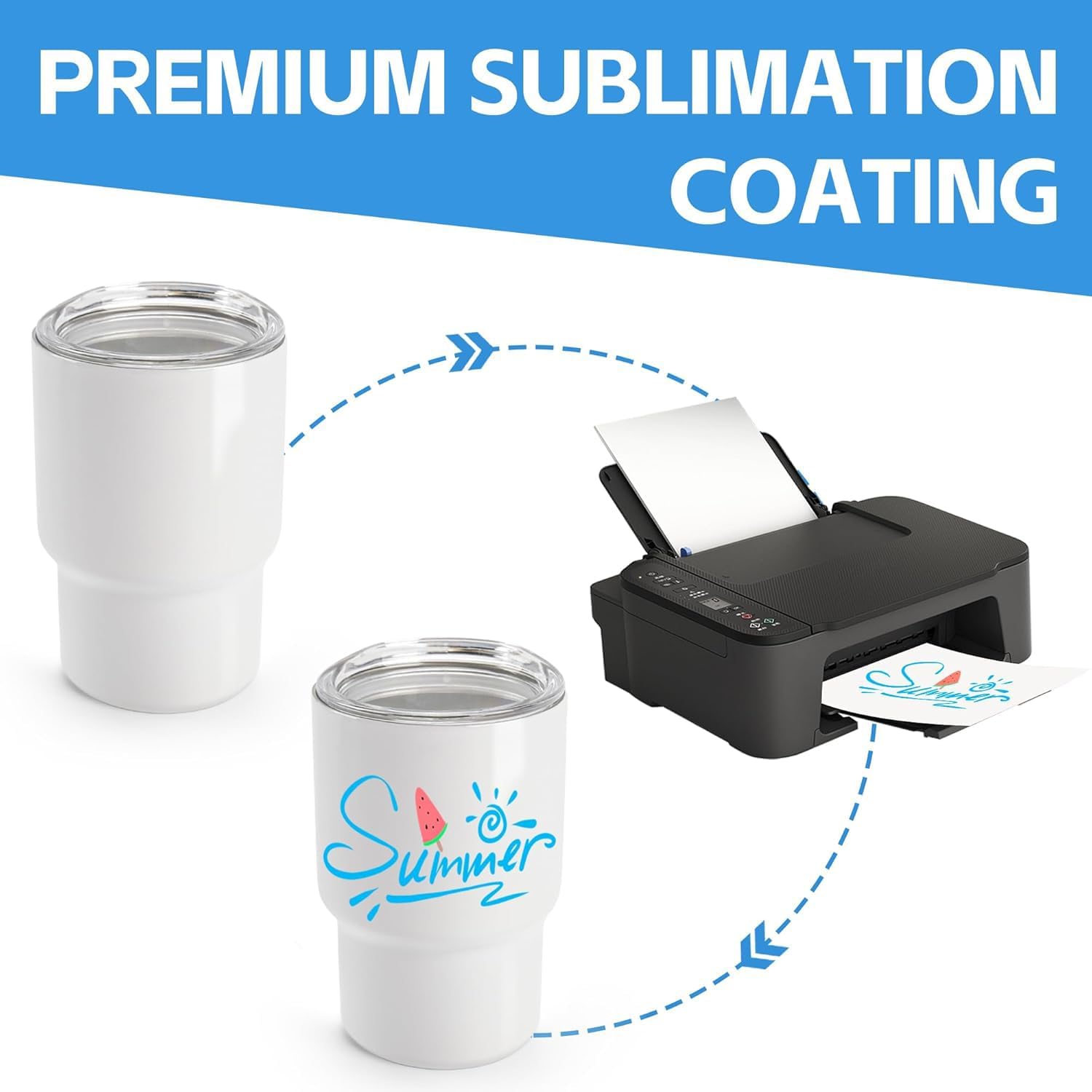 Joyclub 3 oz Mini Tumbler Shot Glass with Straw and Lid 12 Pack White Mini Cup Stainless Steel Sublimation Shot Tumblers for Wedding Party Whiskey Favors - Image 4