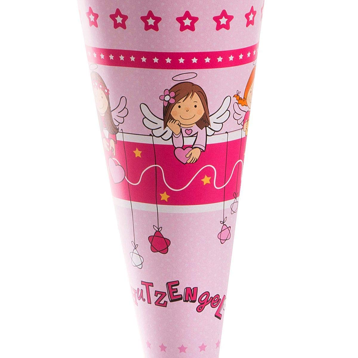 Goldbuch Cono per la scuola del fratello 35 cm rosa cartone laccato chiusura in feltro colorato