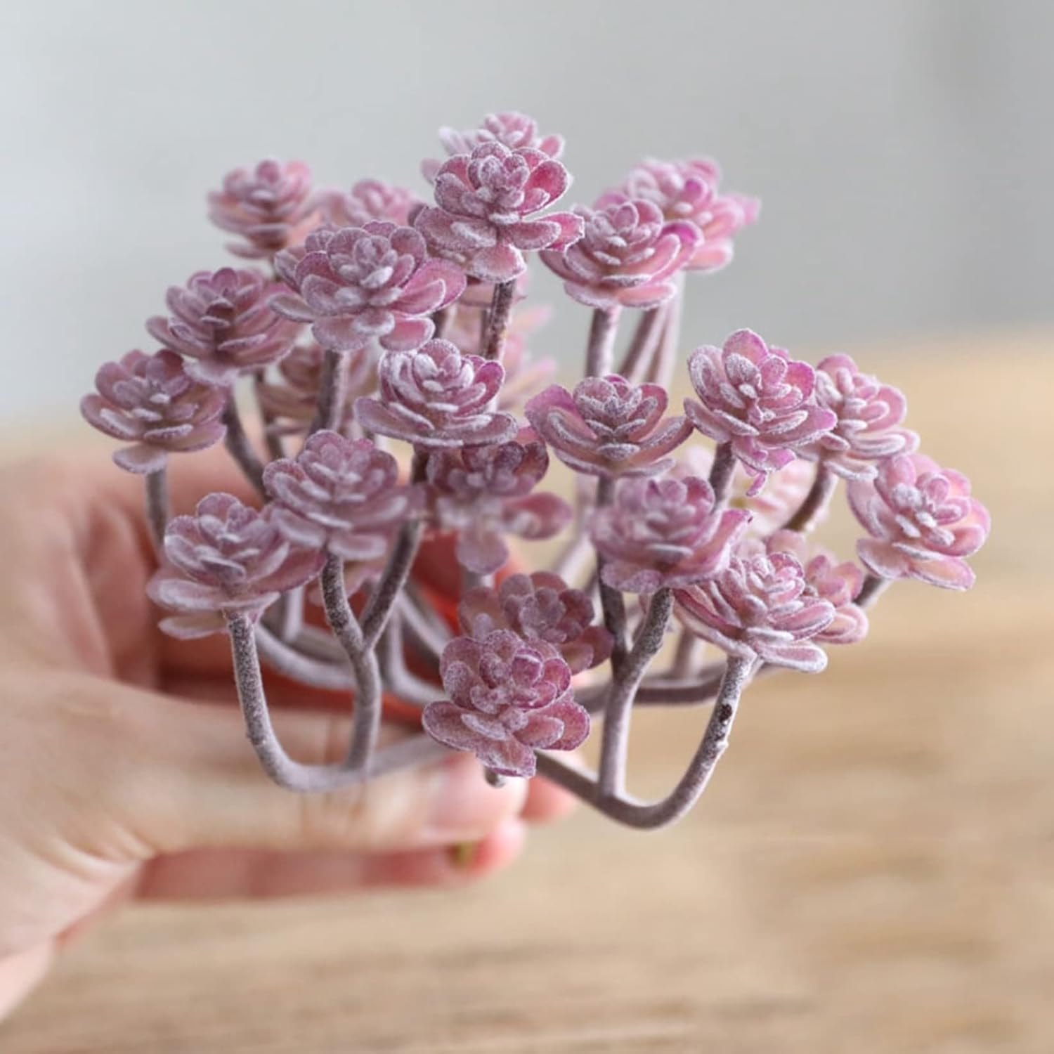 観葉植物 多肉植物 インテリア 造花 飾り花 フェイクフラワー プレゼント 贈り物 お祝い 誕生日 お見舞い 世話いらず 水やり不要 オフィス 輸入 玄関 1枝 感謝 庭園 お礼 ホーム 枯れない