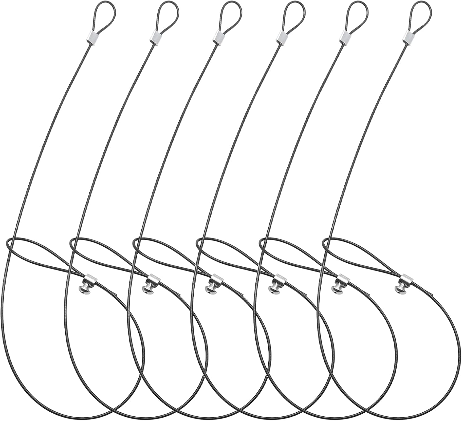 Jiozermi 6 Packs 19" Gate Latch Cable Pull, Stainless Steel Gate Pull