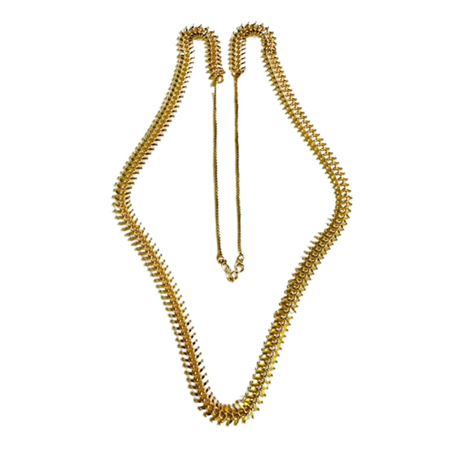 Beauty Allure Traditioanl Durva Haar Long Golden Grass Necklace for Women (B0CM9G356H) Amazon Price History, Amazon Price Tracker