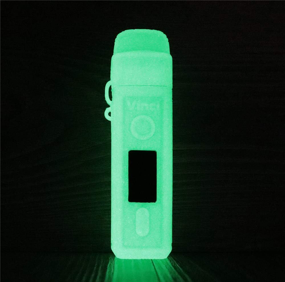 Silicone Protective Case for Voopoo vinci 40w Texture Rubber Skin Decal Durable (Glow-in-dark)