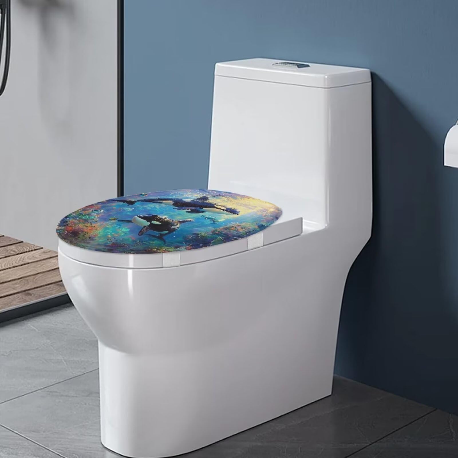 ホテルスライ♡toiletカバー Amazon.com: ZUXONGSY Killer Whale Toilet Cover Seat Ocean Warm