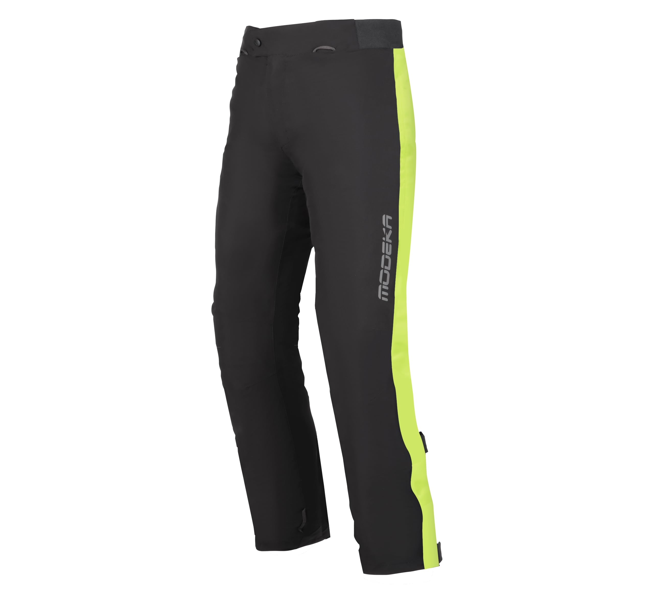 Modeka Hydroflex Motocyklowe spodnie przeciwdeszczowe, czarny/neonowy, L