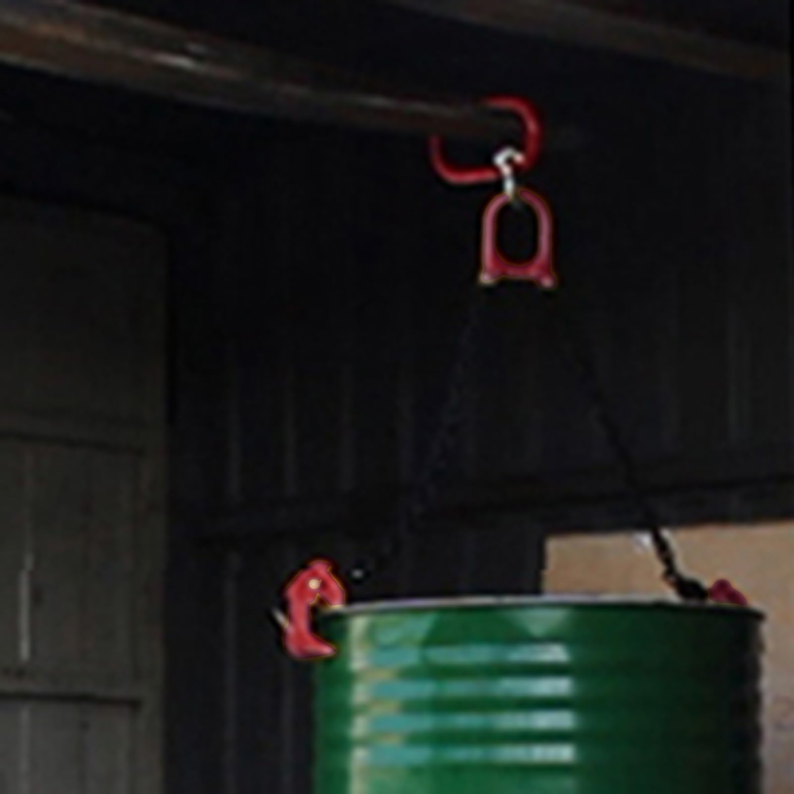 Pinza a Catena per Fusti Sollevatore a Catena per Fusti di Petrolio da 120/200 L, Pinza per Movimentazione Fusti con Doppi Ganci a Catena, Attrezzo per Trasporto Fusti per Paranco